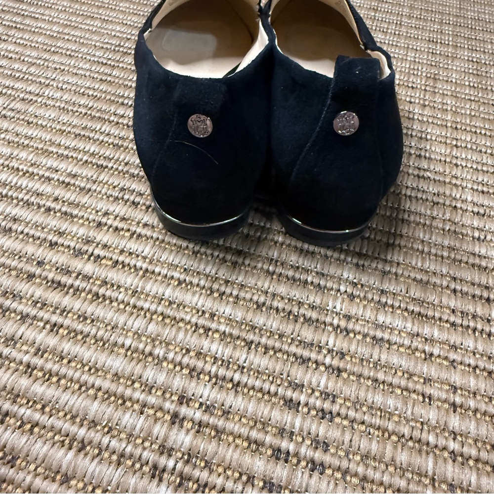 Alex Marie Cambell Suede and Embossed Leather Flats - Picture 3 of 5